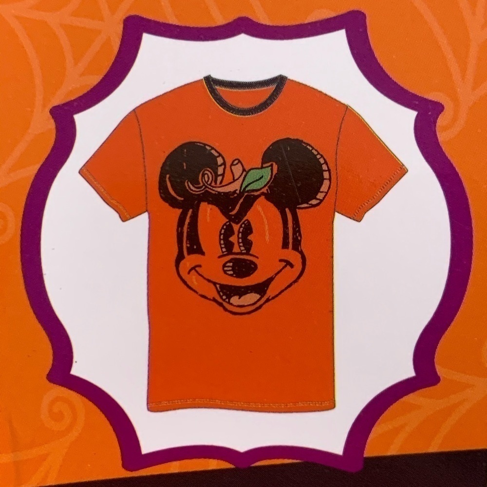 DISNEY NWT Halloween Mickey Mouse Pumpkin T-shirt